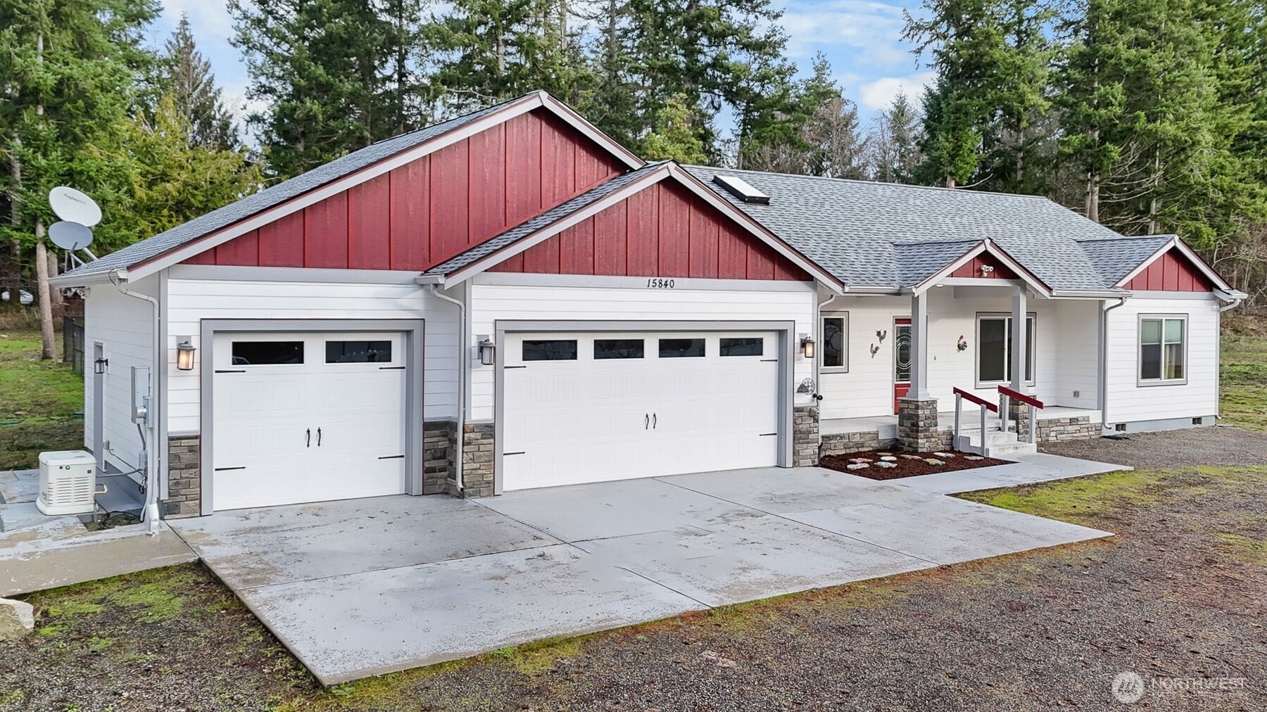 15840 Lawrence Lake Road Southeast Yelm, WA 98597 - Photo 3 of 40 a view of a house with backyard