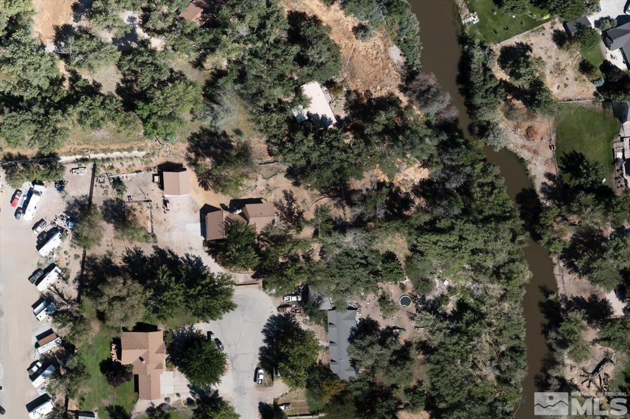 5790 Hooper Place Fallon, NV 89406 - Photo 19 of 39 an aerial view of residential house with outdoor space and trees all around