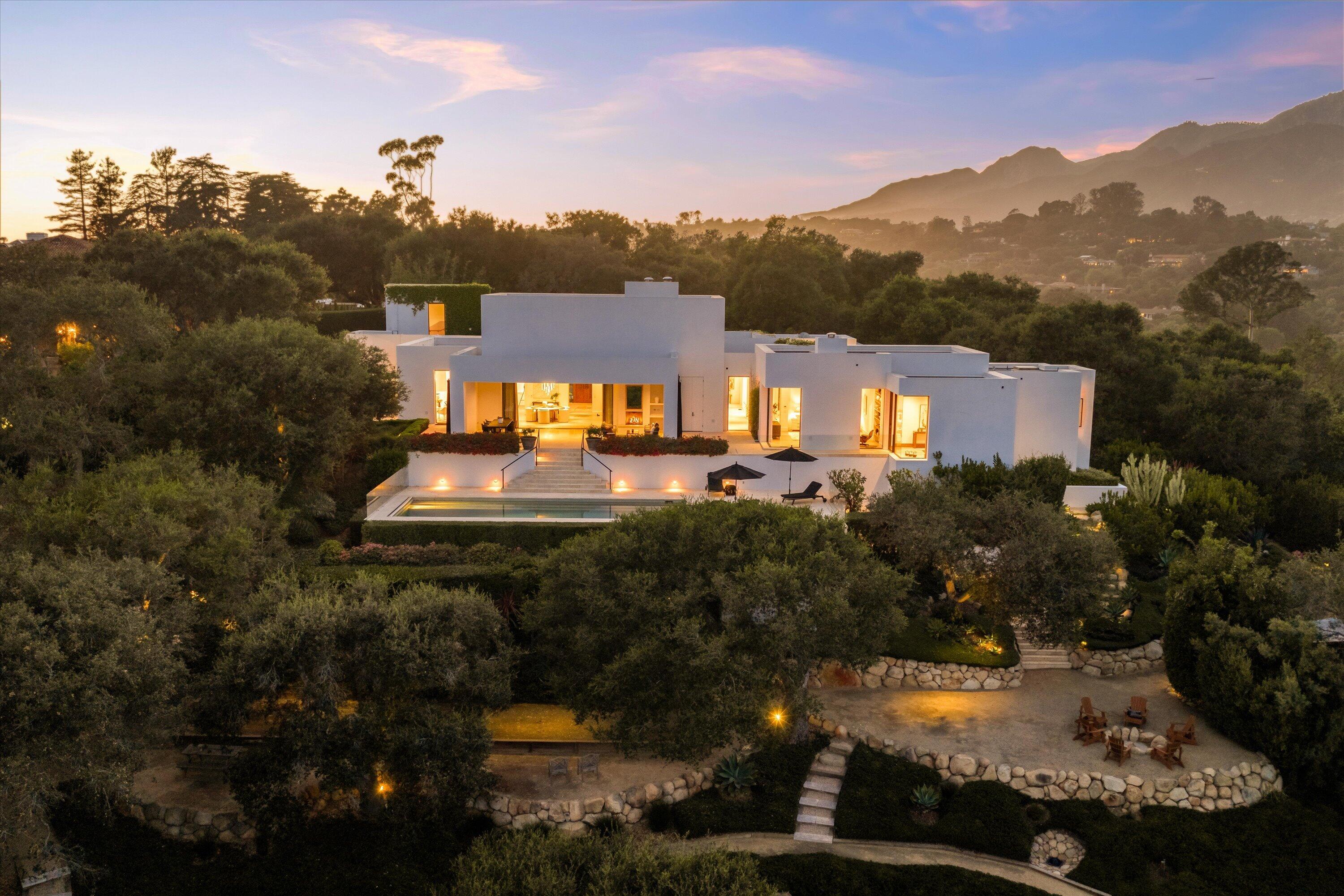356 Woodley Road Montecito, CA 93108 - Photo 64 of 68 52-DRONE NIGHT 356 Woodley Rd - 52