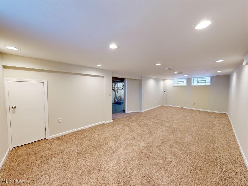 1343 Irene Road Lyndhurst, OH 44124 - Photo 22 of 32 Basement with light carpet