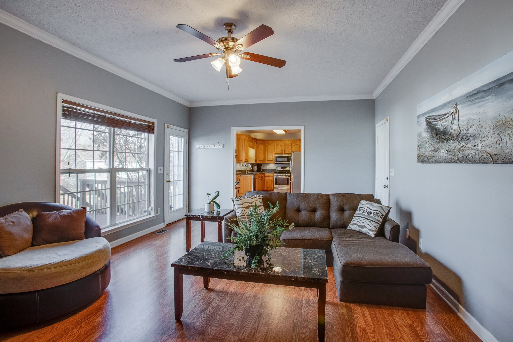 2918 Buckner Lane Spring Hill, TN 37174 - Photo 24 of 54 a living room with furniture and wooden floor
