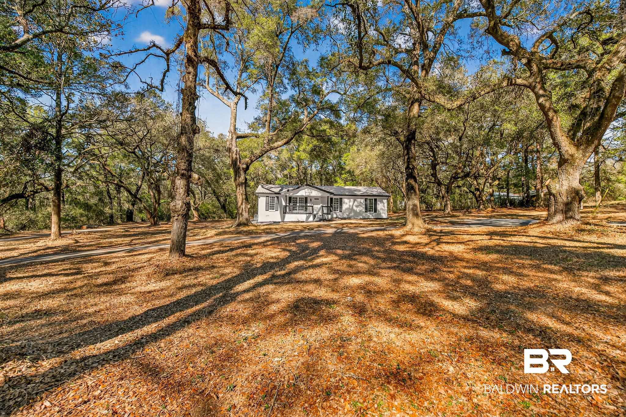 10650 Old Pascagoula Road Theodore, AL 36582 - Photo 8 of 77 View of front facade with view of scattered trees