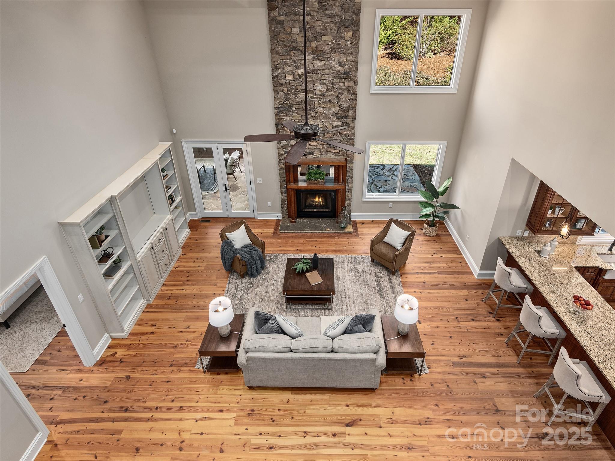 2514 Oakdale Road Old Fort, NC 28762 - Photo 26 of 48 a living room with furniture and a fireplace