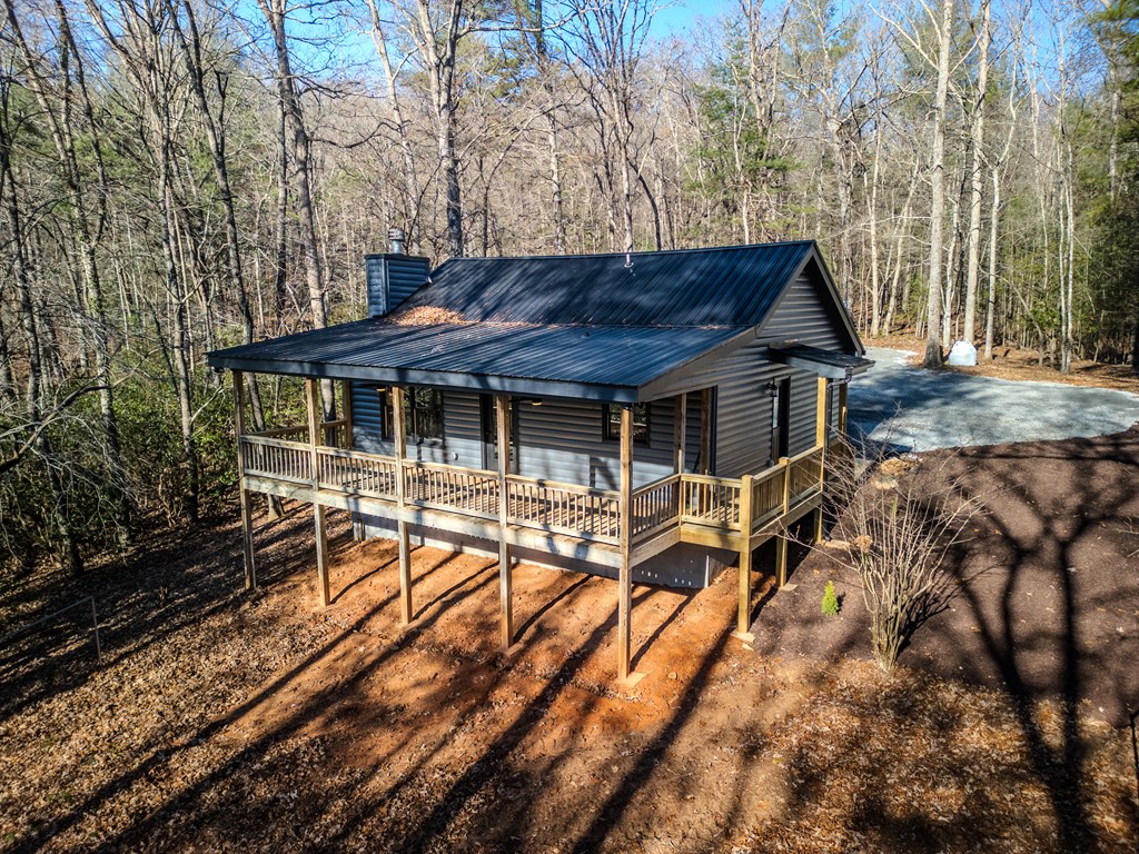 292 Wits End Way Cherry Log, GA 30522 - Photo 17 of 32 a view of a house with backyard porch and sitting area