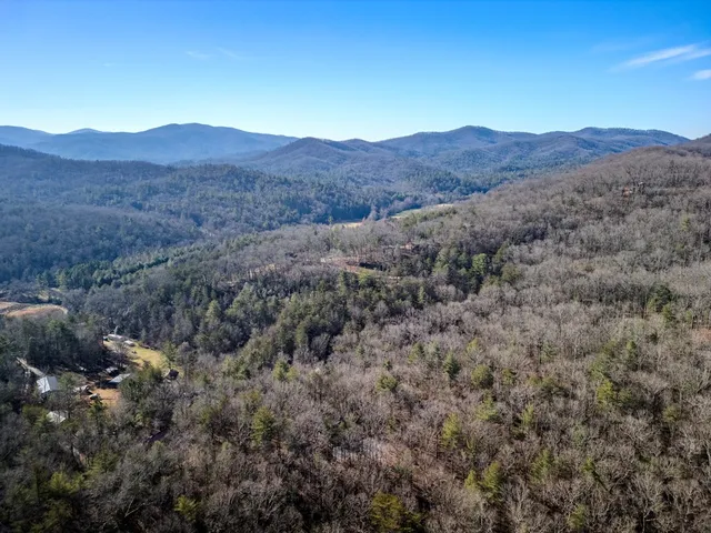 a view of a mountains in the background