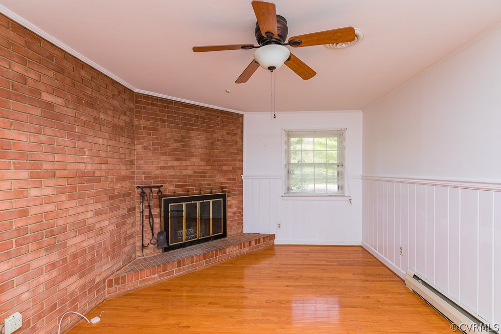 10801 Genito Road Chesterfield, VA 23832 - Photo 17 of 46 a view of an empty room with a fireplace