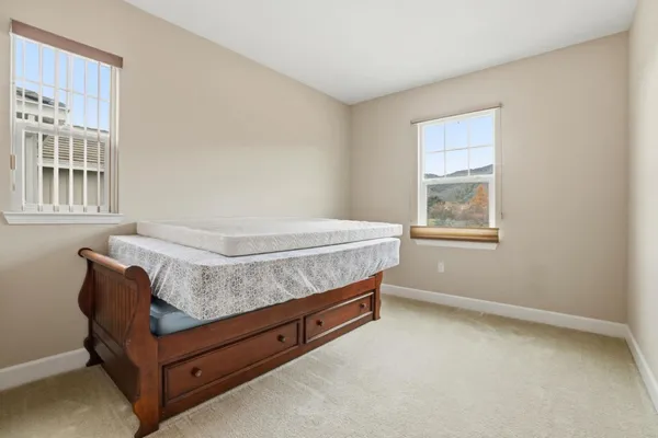 a close view of closet