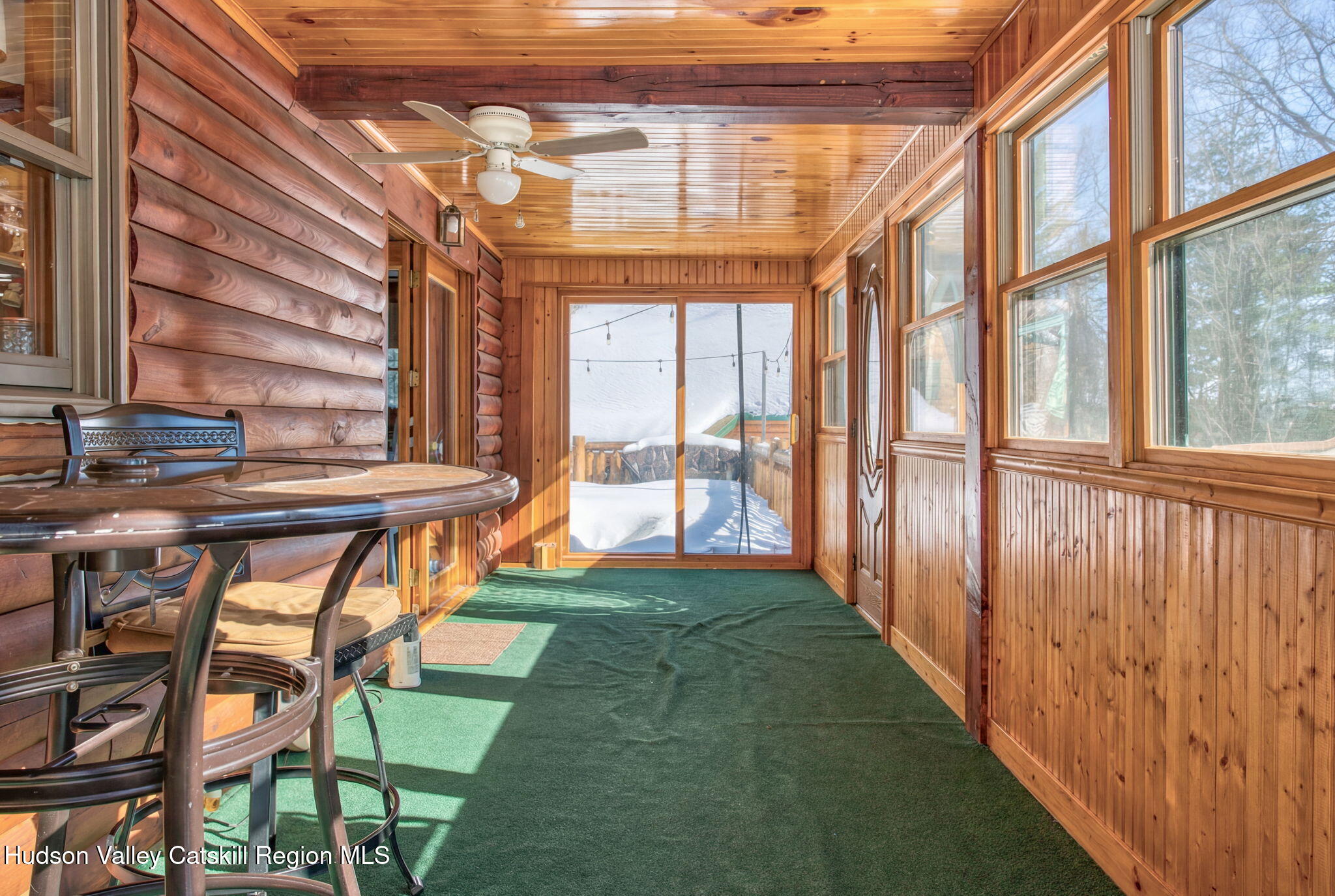 189 Yeagerville Road Napanoch, NY 12458 - Photo 8 of 38 a view of an chairs and table in the balcony