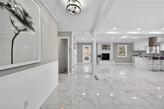 a view of a living room