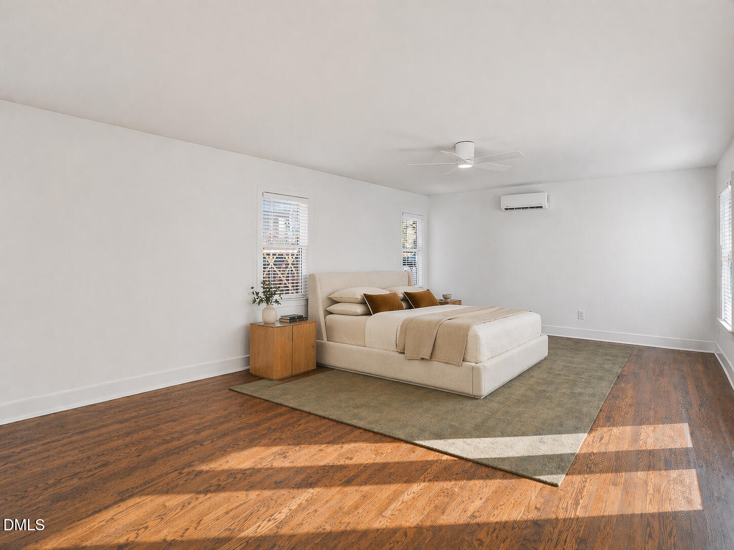 5904 Volant Drive Raleigh, NC 27609 - Photo 33 of 42 a bedroom with a bed and a night stand