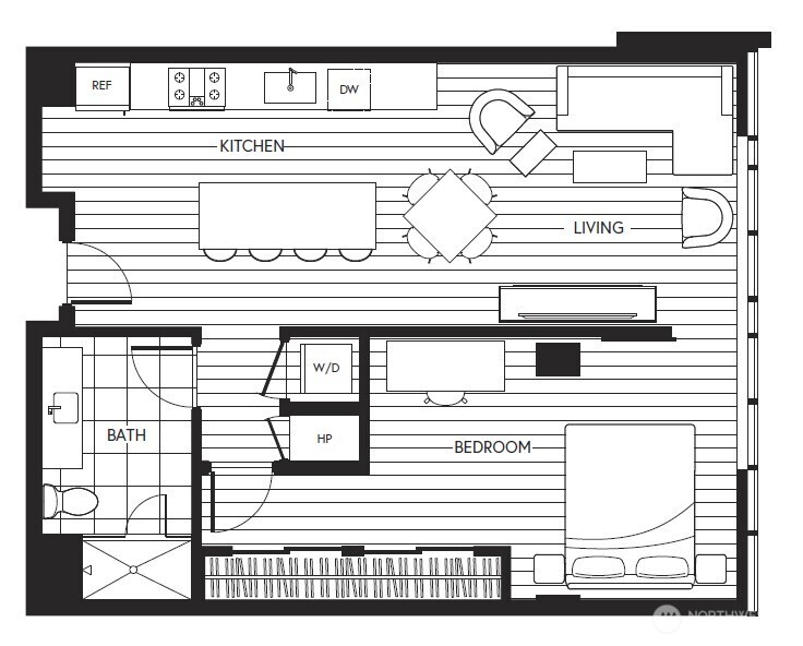 800 Columbia Street, Unit 2307 Seattle, WA 98104 - Photo 40 of 40 a view of a balcony