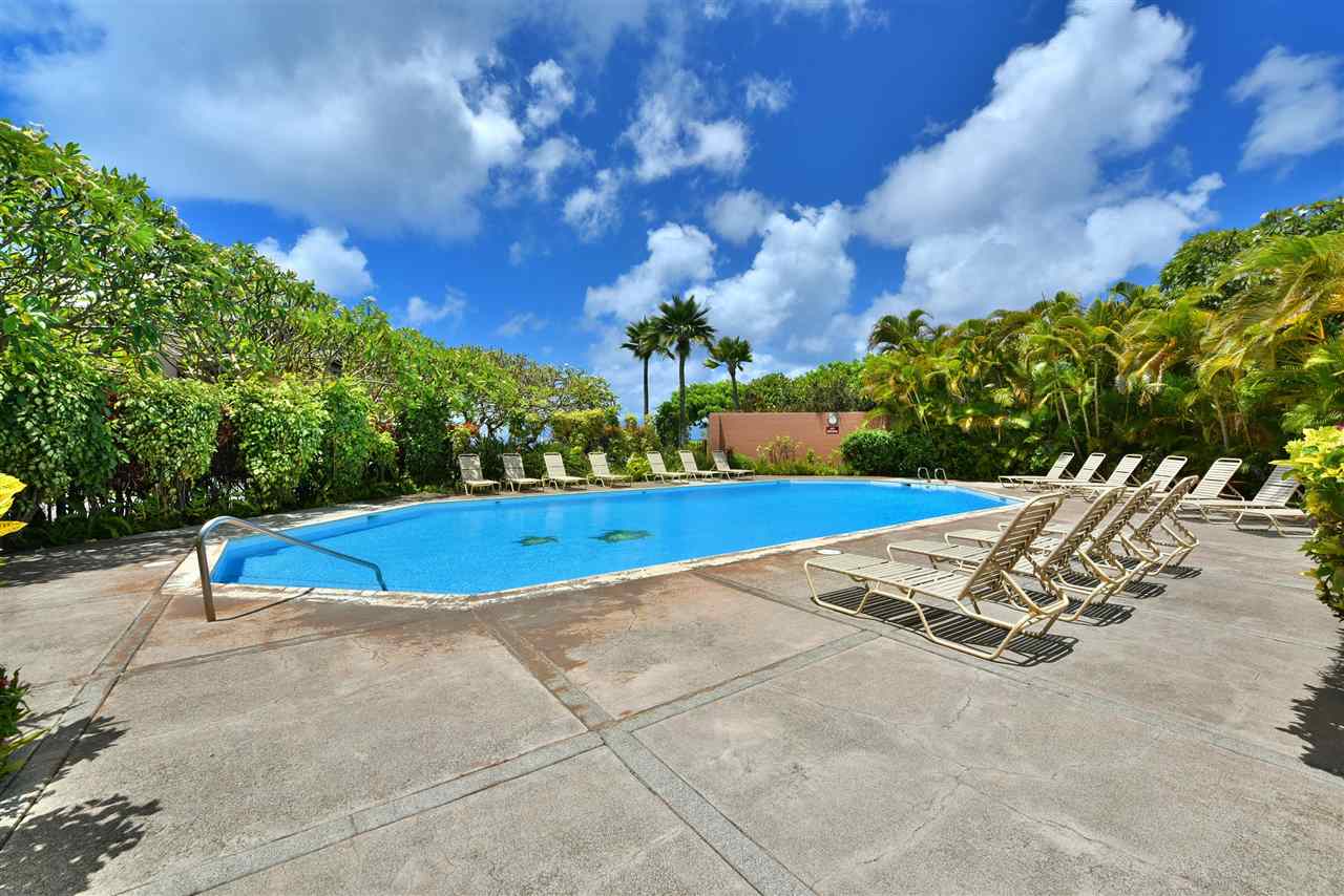 100 Ridge Road, Unit 2312 Lahaina, HI 96761 - Photo 26 of 30 a view of a swimming pool with an outdoor seating