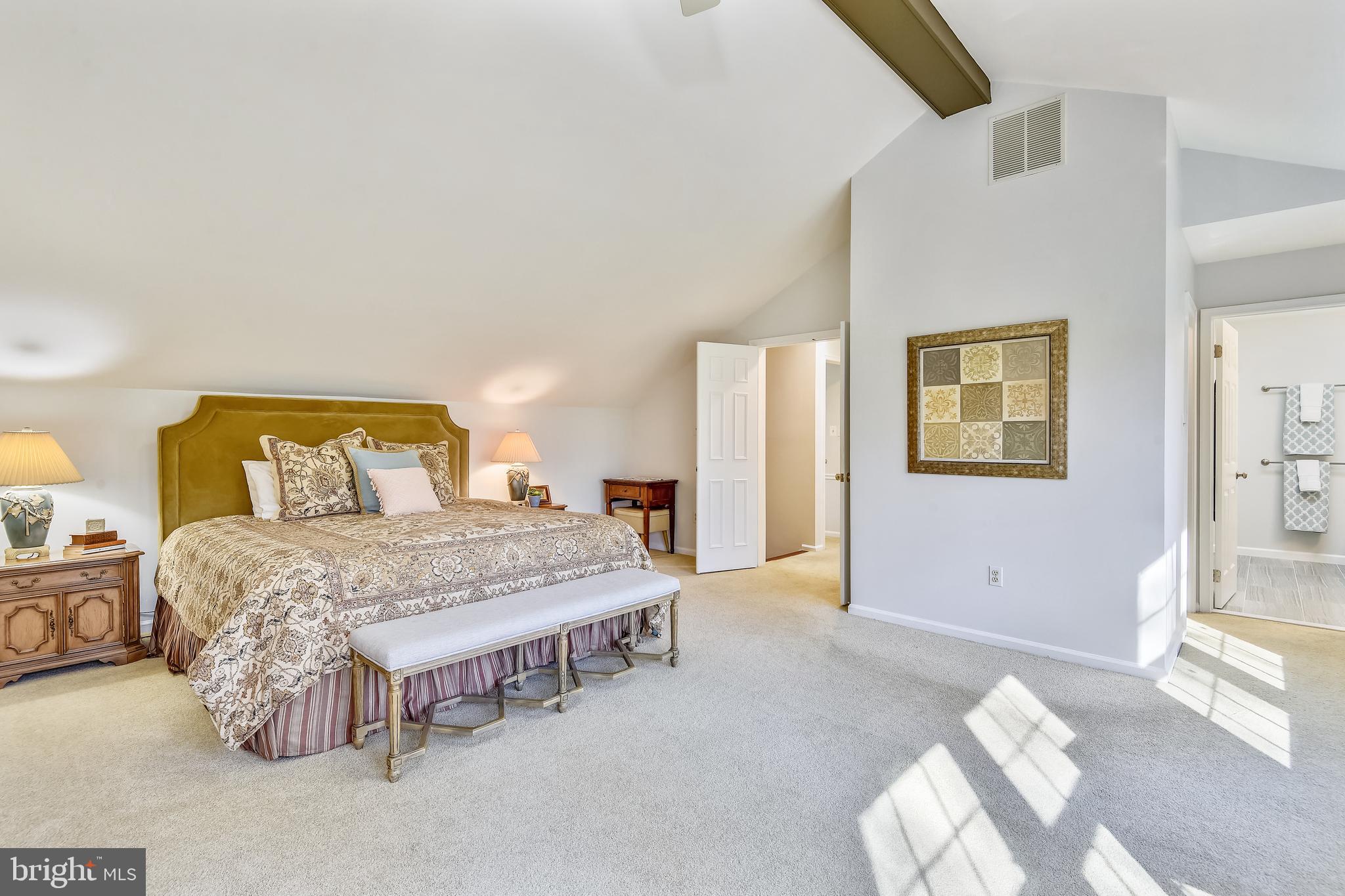 11620 Deer Forest Road Reston, VA 20194 - Photo 21 of 57 Master bedroom with vaulted ceilings