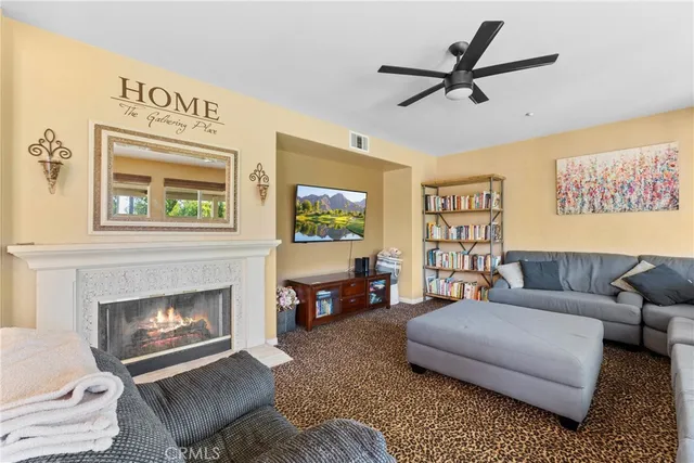 a view of a hallway with a bedroom