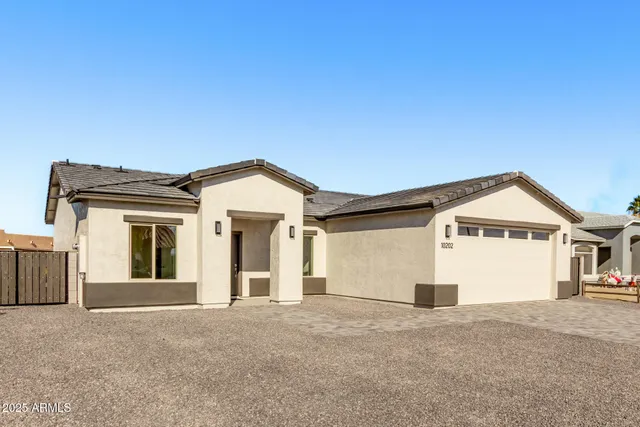 a view of a house with a terrace