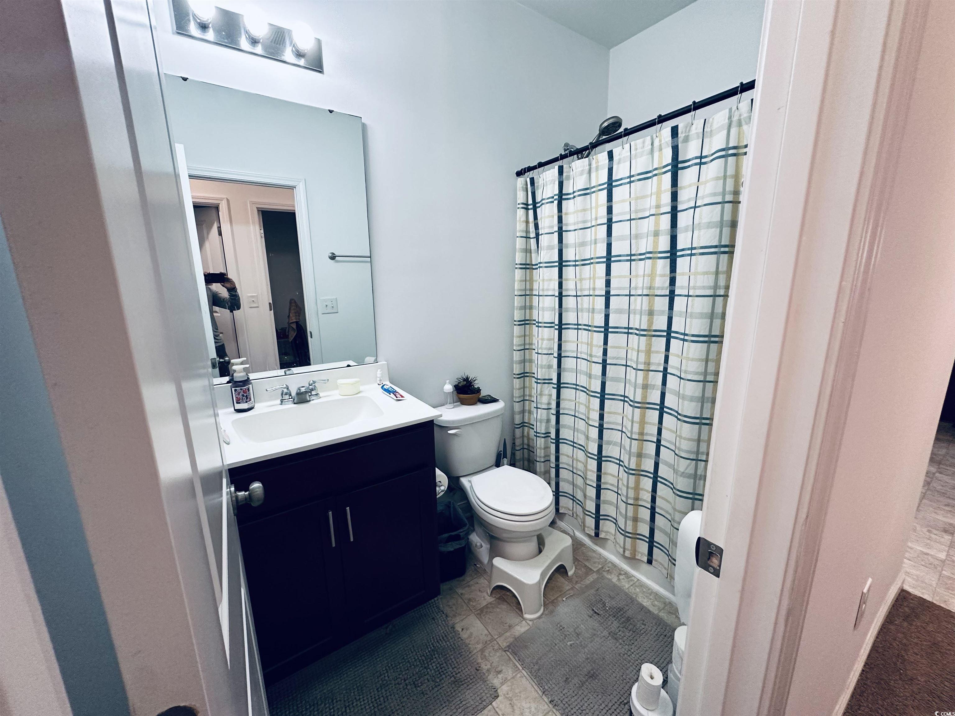 5260 Walnutwood Trail Myrtle Beach, SC 29579 - Photo 20 of 30 Full bath with curtained shower and vanity