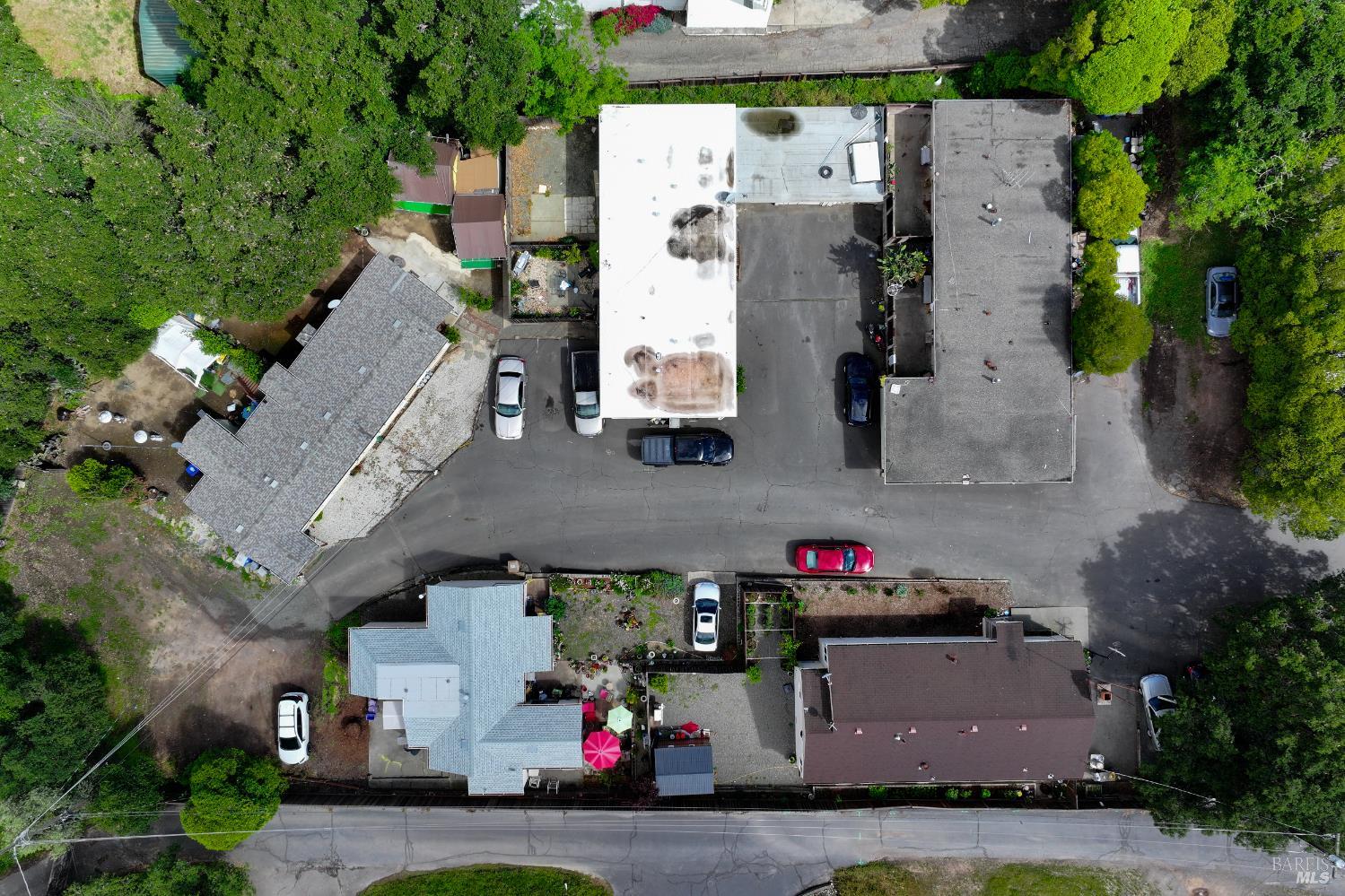 1577 Silverado Trail Napa, CA 94559 - Photo 4 of 30 an aerial view of multiple houses with a yard