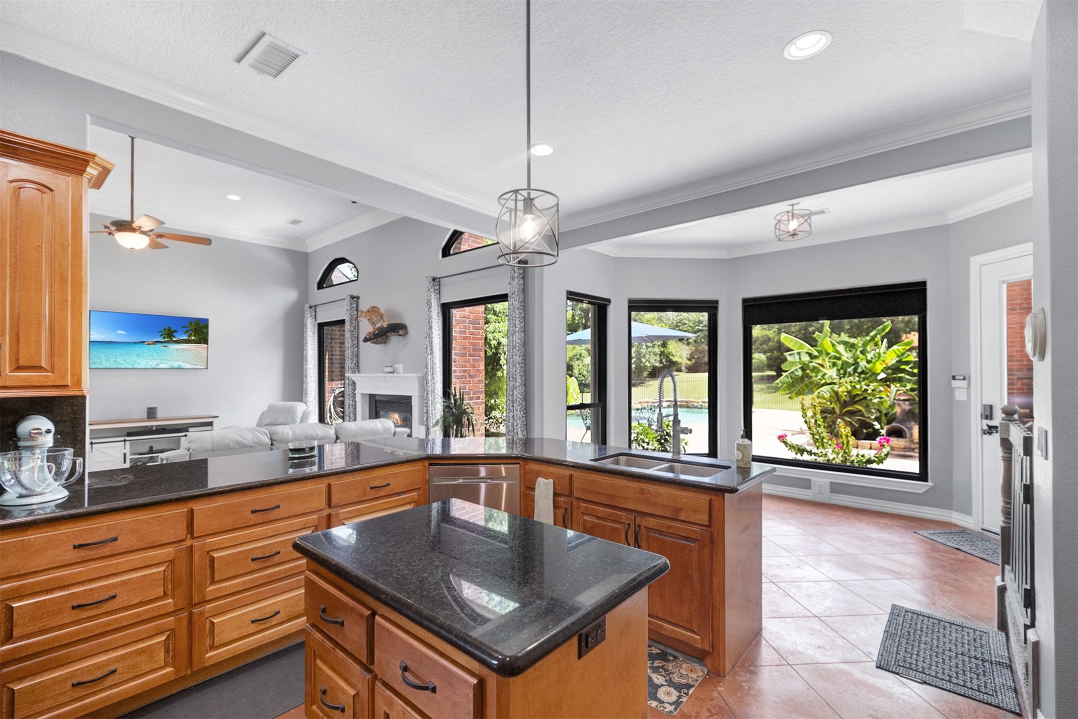 20019 Peel Road Montgomery, TX 77356 - Photo 16 of 46 The kitchen is spacious with great views...