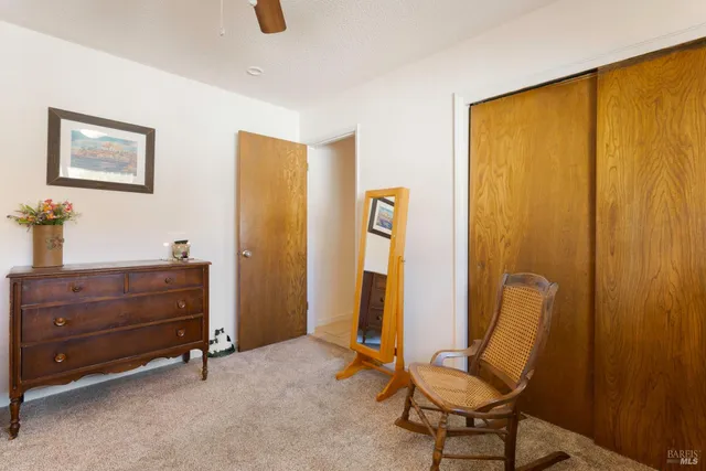 a living room with a couch and a table