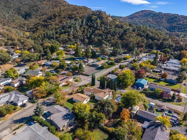 an aerial view of a city