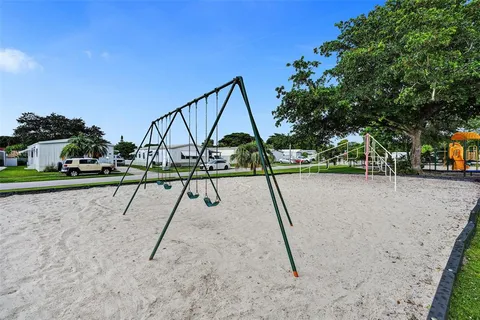 a view of park with swings