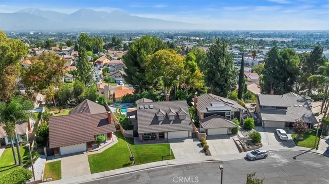 an aerial view of multiple house