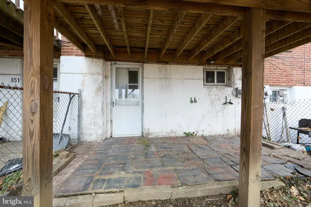 a view of a porch
