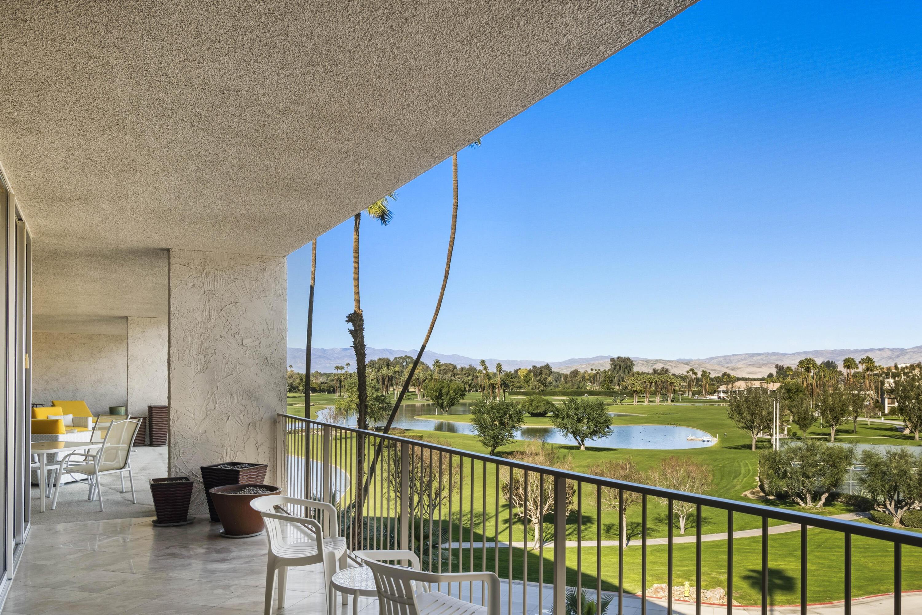 899 Island Drive, Unit 402 Rancho Mirage, CA 92270 - Photo 26 of 40 a view of balcony with furniture