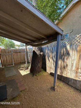 a view of outdoor space with seating