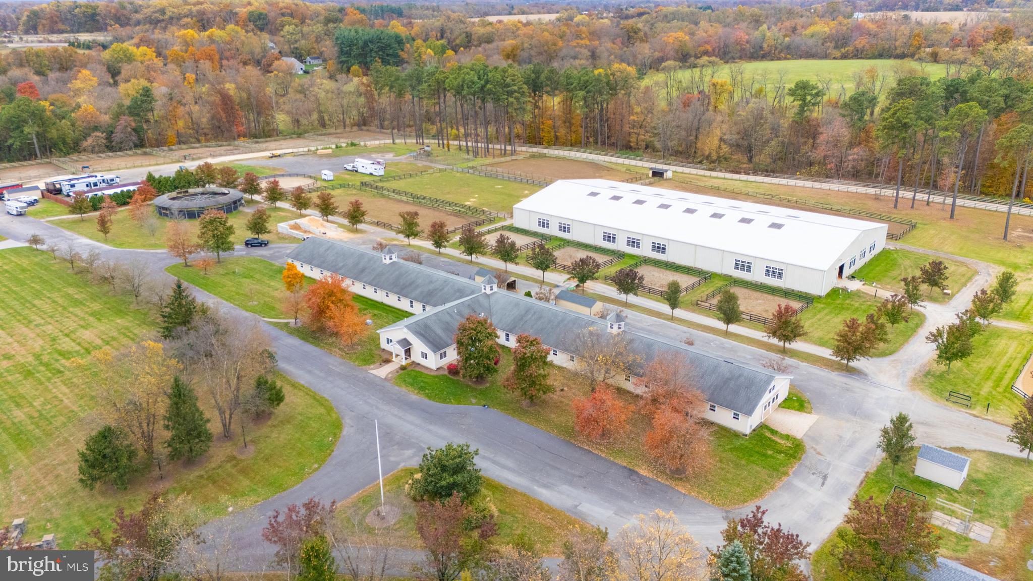 52 Hill Road Allentown, NJ 08501 - Photo 2 of 42 Main barn with Indoor arena behind it