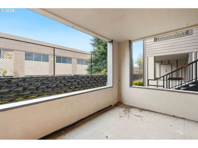 a living room with a large window