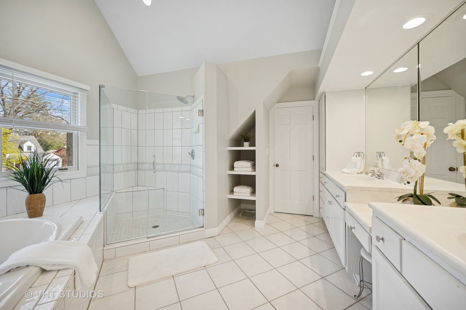 630 Juniper Road Glenview, IL 60025 - Photo 21 of 52 a spacious bathroom with a shower and a sink