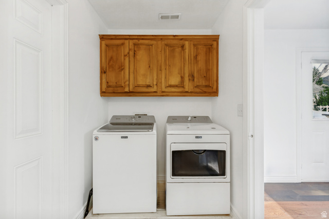 1585 South 910 West Payson, UT 84651 - Photo 11 of 32 Dedicated laundry area featuring white walls and a light-toned wood cabinetry