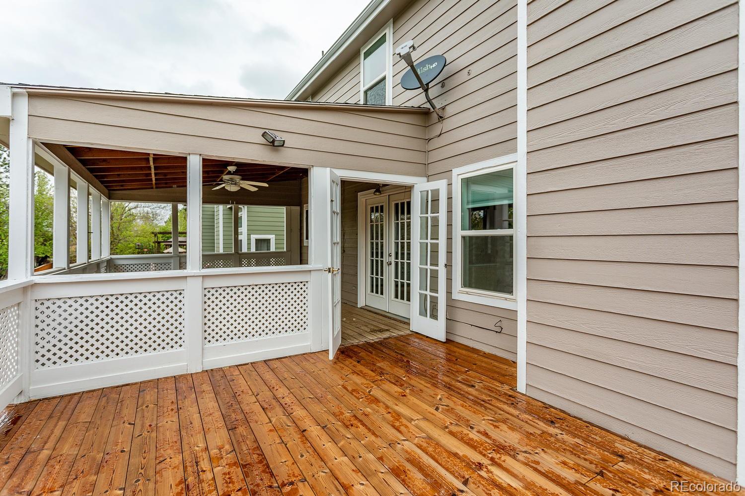 9869 Spring Hill Drive Highlands Ranch, CO 80129 - Photo 31 of 37 a view of a balcony with door