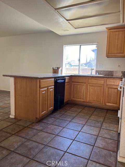 1148 West Cornell Street Rialto, CA 92376 - Photo 8 of 21 a large kitchen with granite countertop a stove a sink and dishwasher