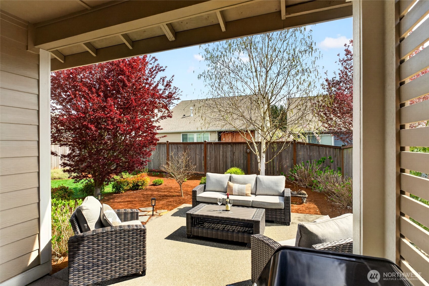 646 Mandee Street Southeast Lacey, WA 98513 - Photo 32 of 39 a outdoor living space with patio furniture