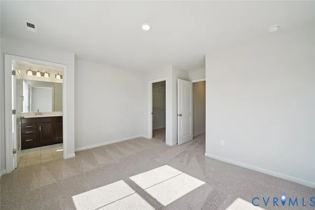 a view of an empty room