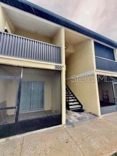 a view of a staircase door of the house
