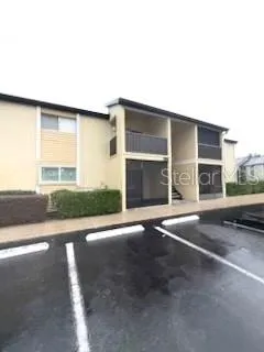 a view of a house with a street