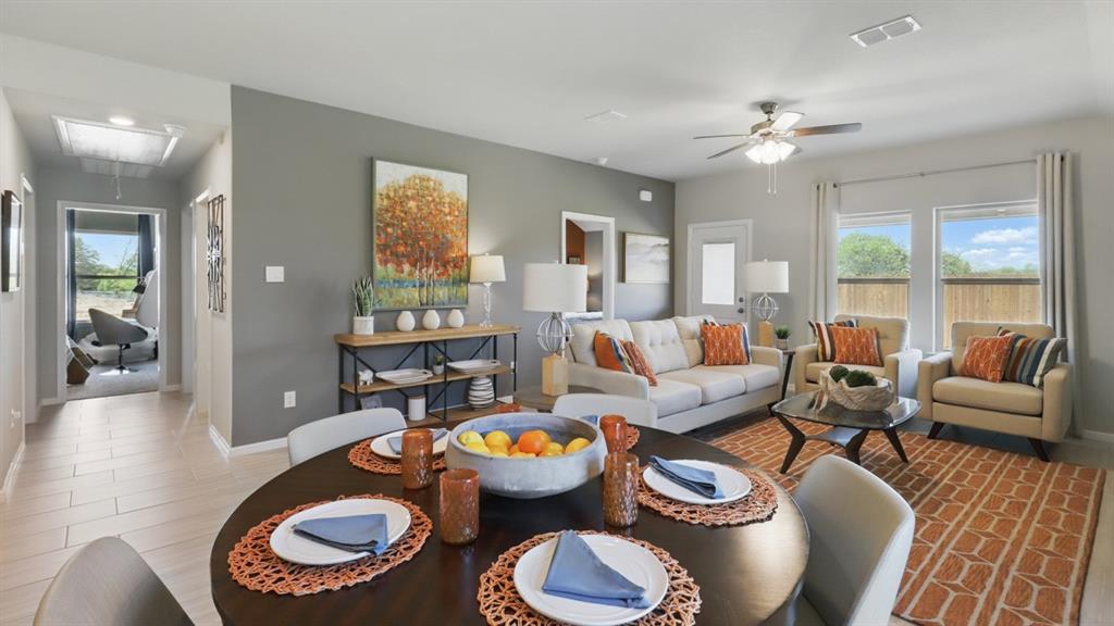 336 Pecos Drive Azle, TX 76020 - Photo 8 of 37 a living room with furniture and a large window