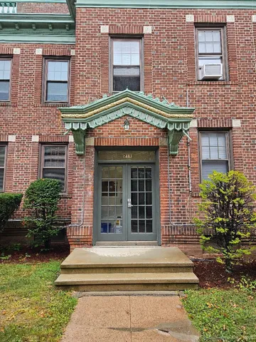 a front view of a house