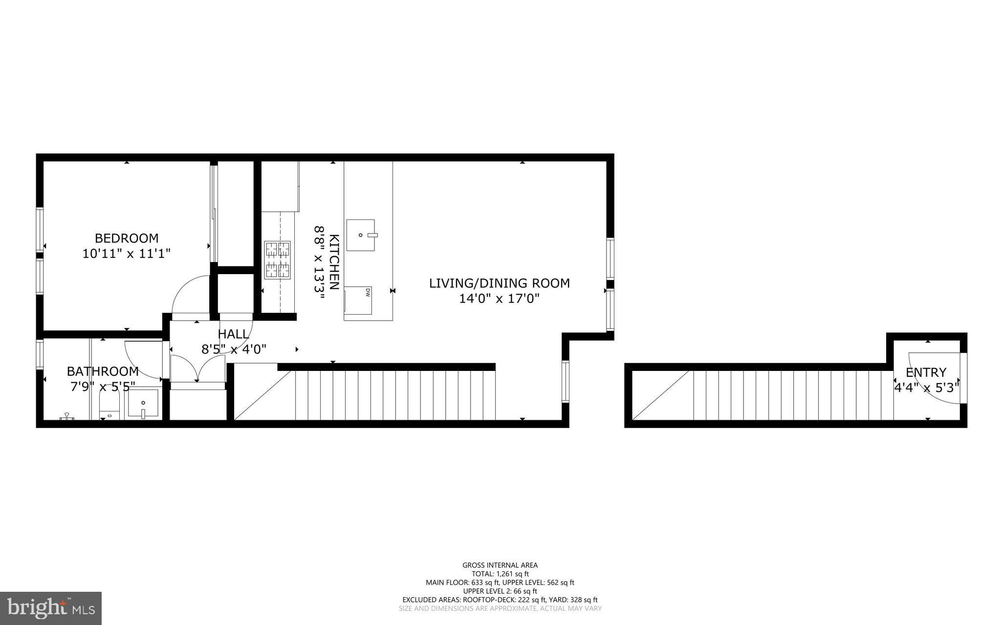 2724 12th Street Northeast, Unit 4 Washington, DC 20018 - Photo 30 of 32 Entry and Main Living Level