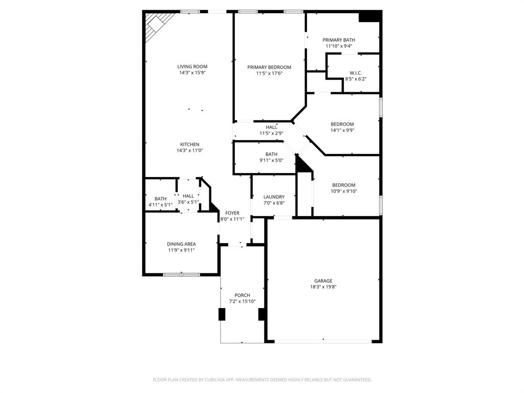 3912 Oneal Street Greenville, TX 75401 - Photo 20 of 20 a picture of floor plan
