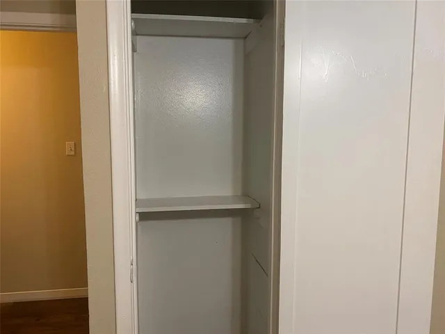 a close view of closet
