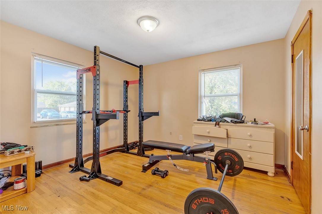 6136 Ridge Road Cleveland, OH 44129 - Photo 16 of 40 Workout room with light wood-type flooring