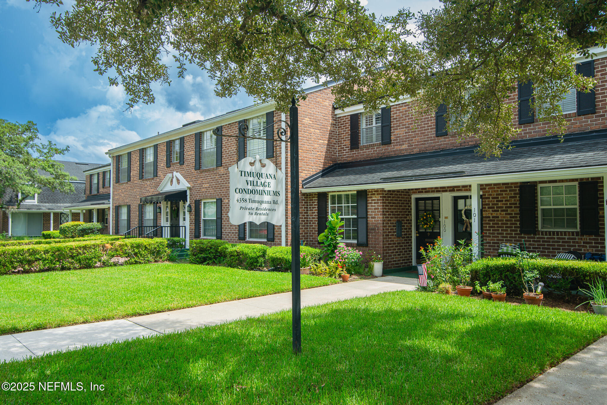 4358 Timuquana Road, Unit 148 Jacksonville, FL 32210 - Photo 19 of 22 a view of a house with a yard and plants