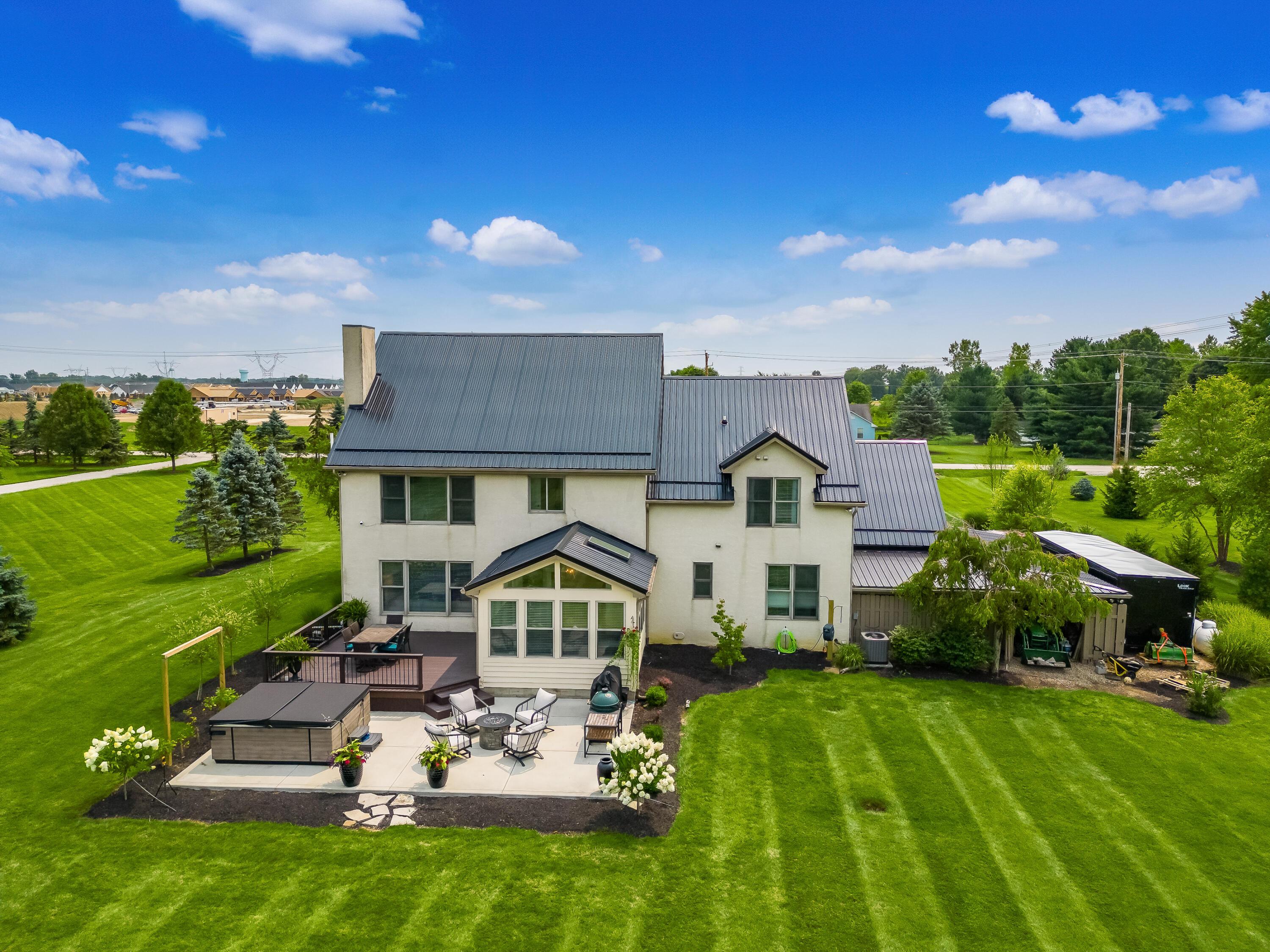 3518 Hyatts Road Powell, OH 43065 - Photo 57 of 59 Aerial Back