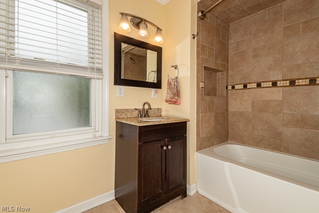 2219 Fenwick Road Cleveland, OH 44118 - Photo 23 of 32 Second floor has an updated full bathroom with ceramic floor, ceramic tile bath/shower. Large walk in linen closet for storage.