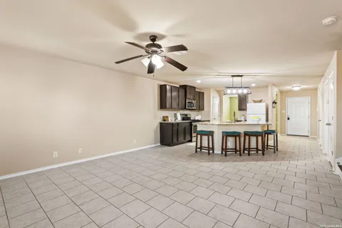 a view of dining room with furniture