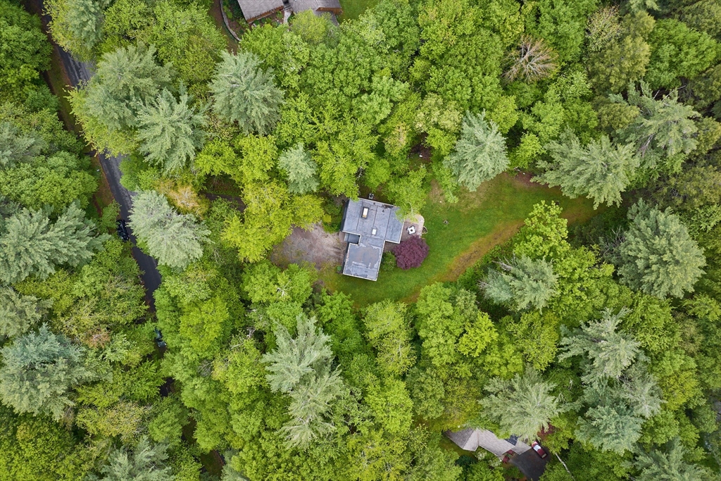 88 High Point Drive Amherst, MA 01002 - Photo 33 of 35 an aerial view of a house with a yard